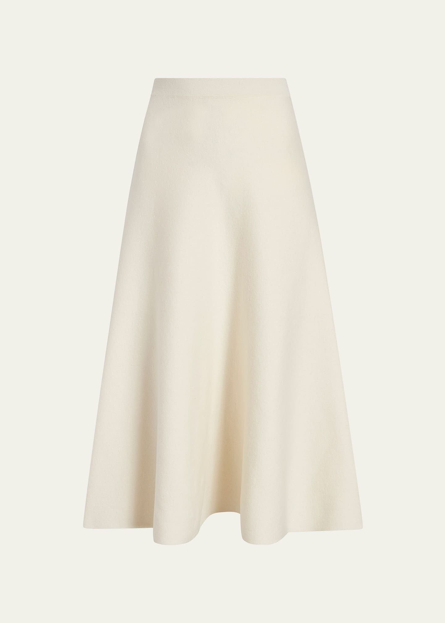 Another Tomorrow Merino Wool Knit Midi Skirt | Bergdorf Goodman