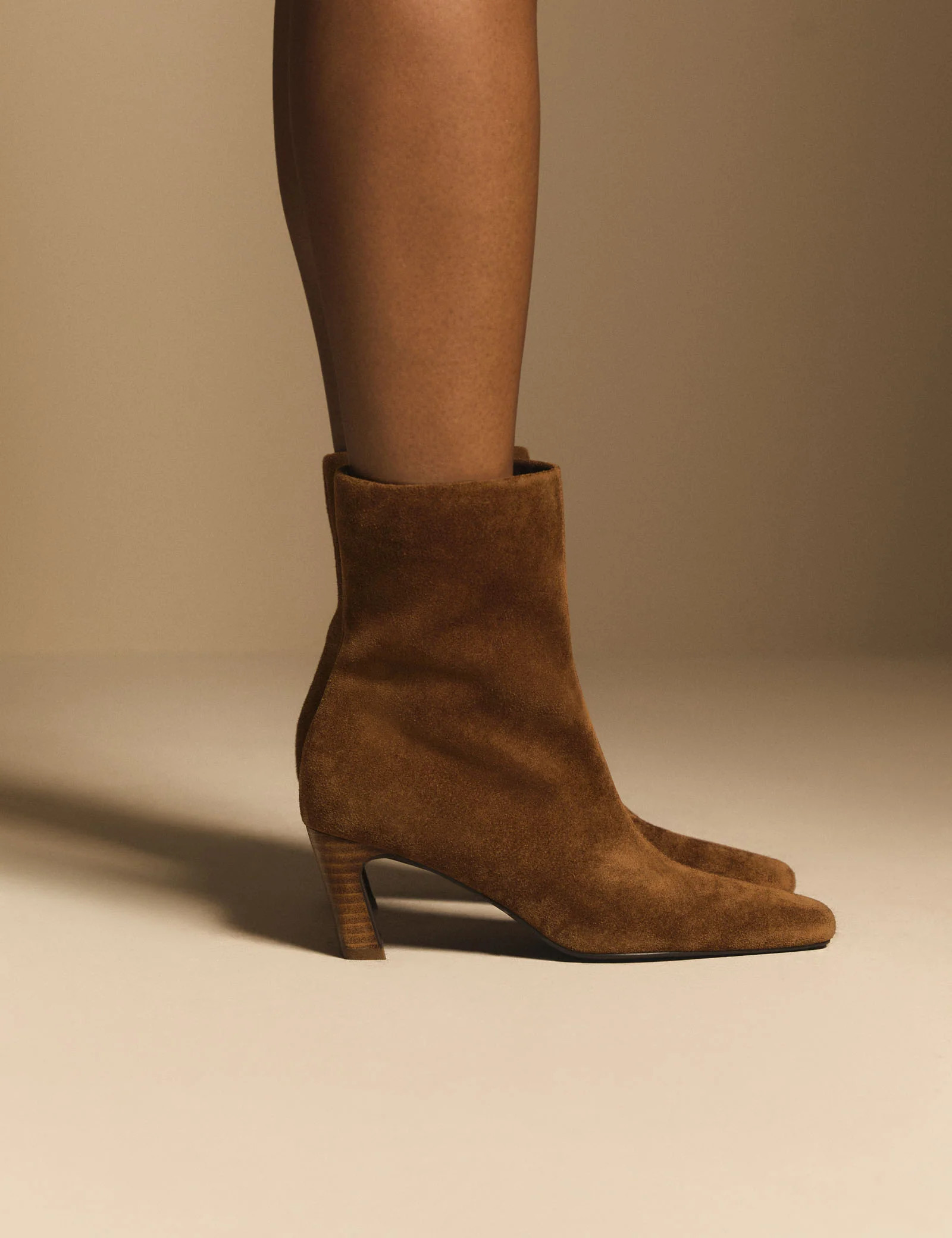 Tan Suede Ottilie Ankle Boots | Nobody's Child