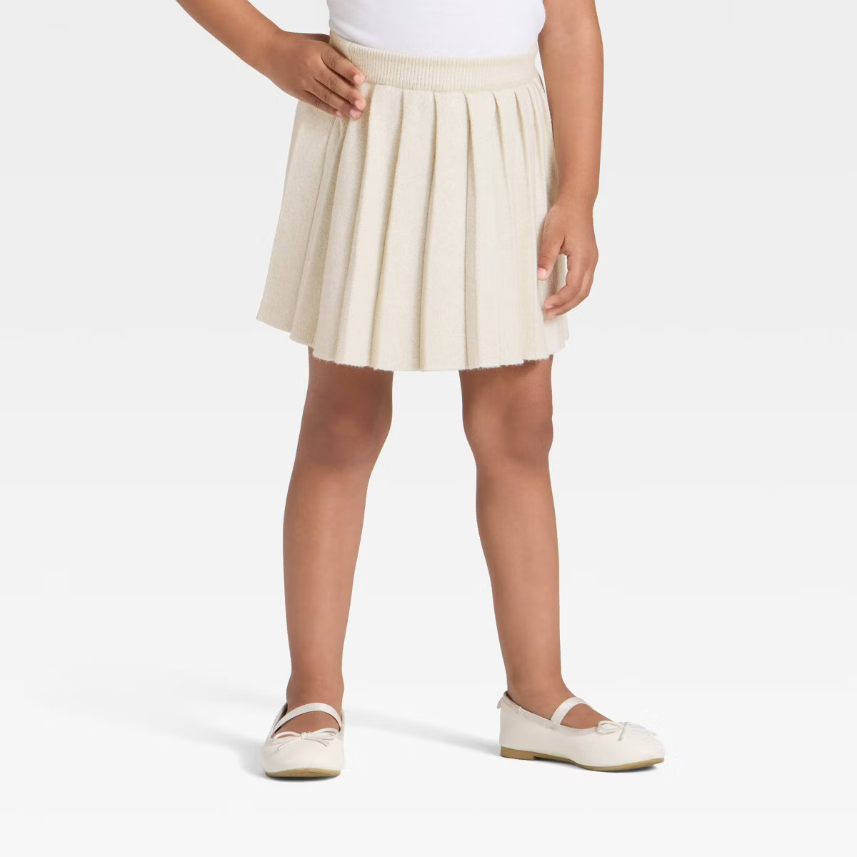 Toddler Girls' Sweater Skirt - Cat & Jack™ Cream 5T | Target