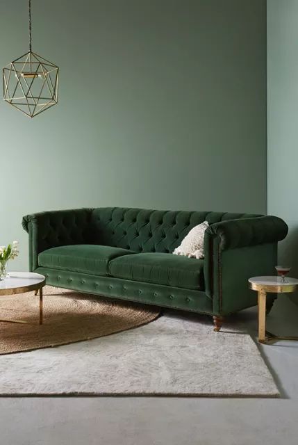 Lyre Chesterfield Two-Cushion Sofa | Anthropologie (US)