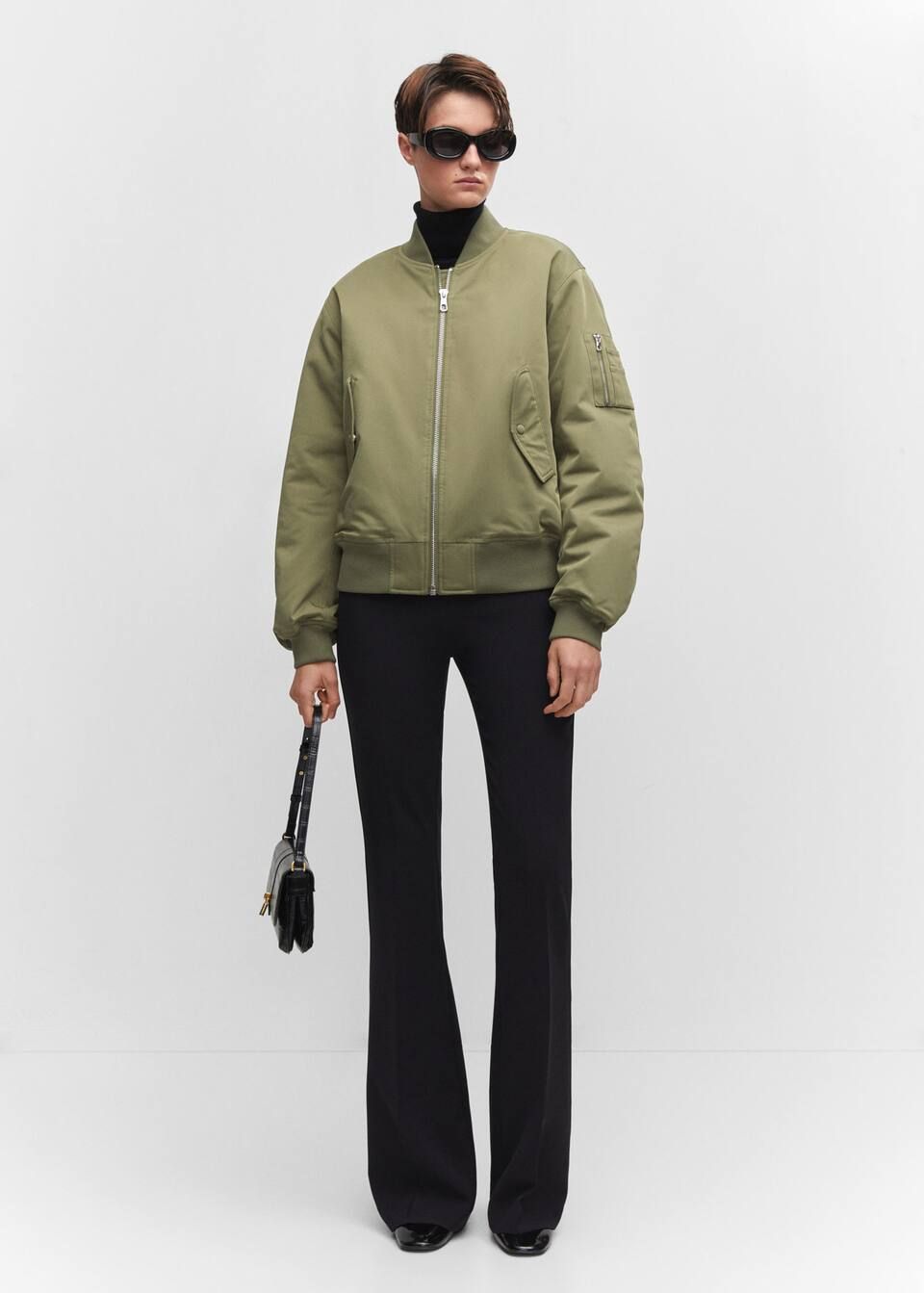 Oversized bomber jacket | MANGO (US)