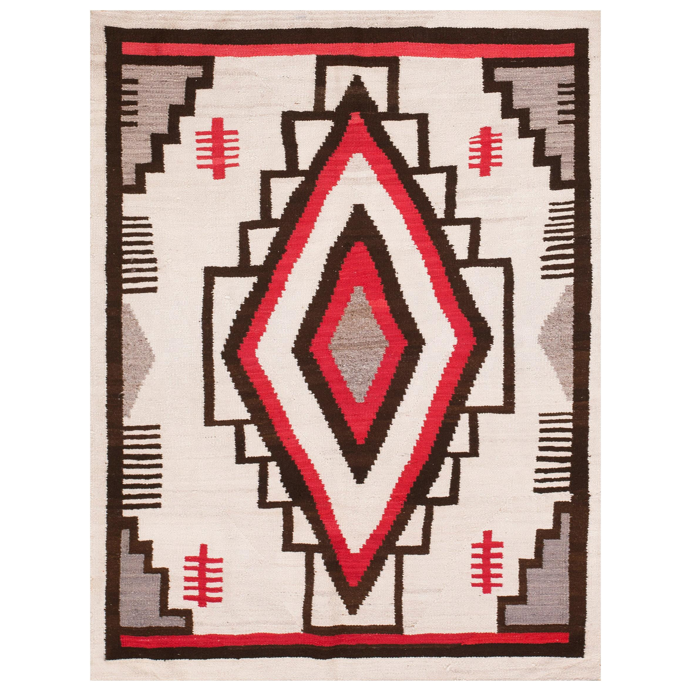 Early 20th Century American Navajo Carpet ( 4' x 5'4" - 122 x 163 ) | 1stDibs