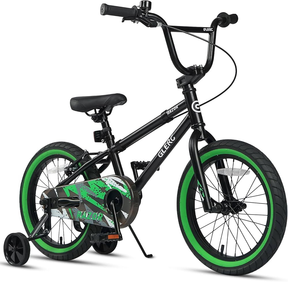 Glerc Kids Bike for Ages 1-8 Years Old, 12-16 Inch BMX Style Kids Bicycle with Training Wheels, B... | Amazon (US)