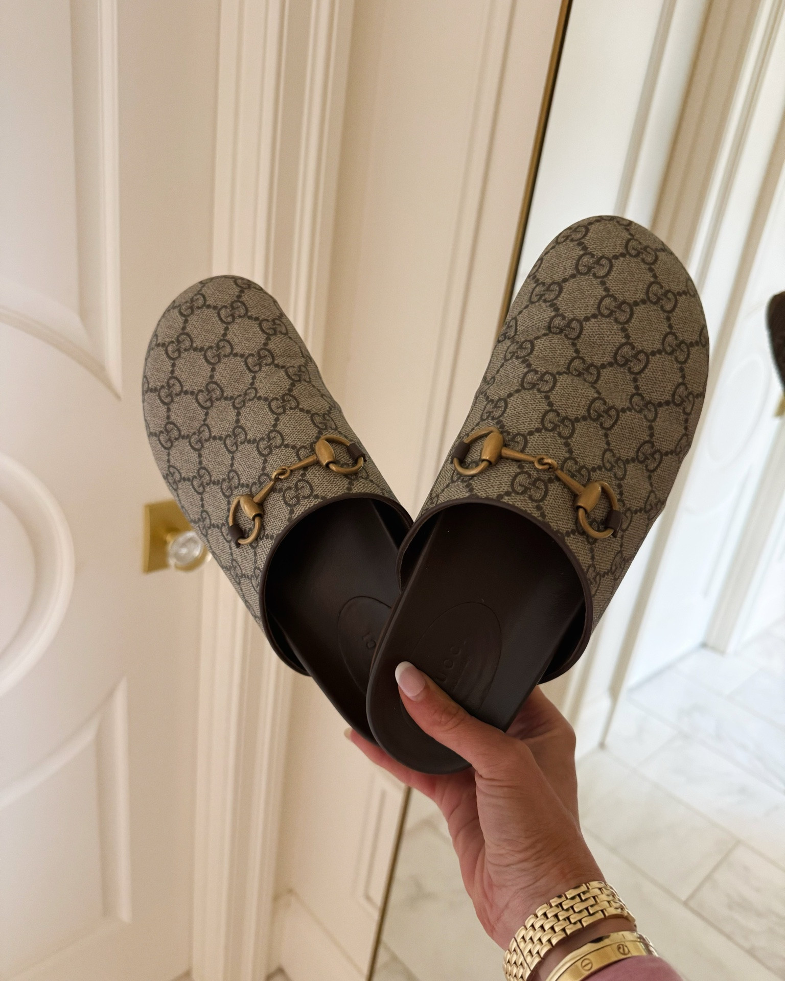 Back in stock! Love love my Gucci clog and I get so many compliments on them!
