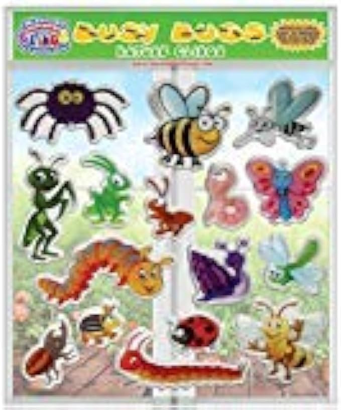 Bugs & Insects Gel Window Clings for Kids - Window Stickers for Toddlers, Gel Clings Window Decal... | Amazon (US)