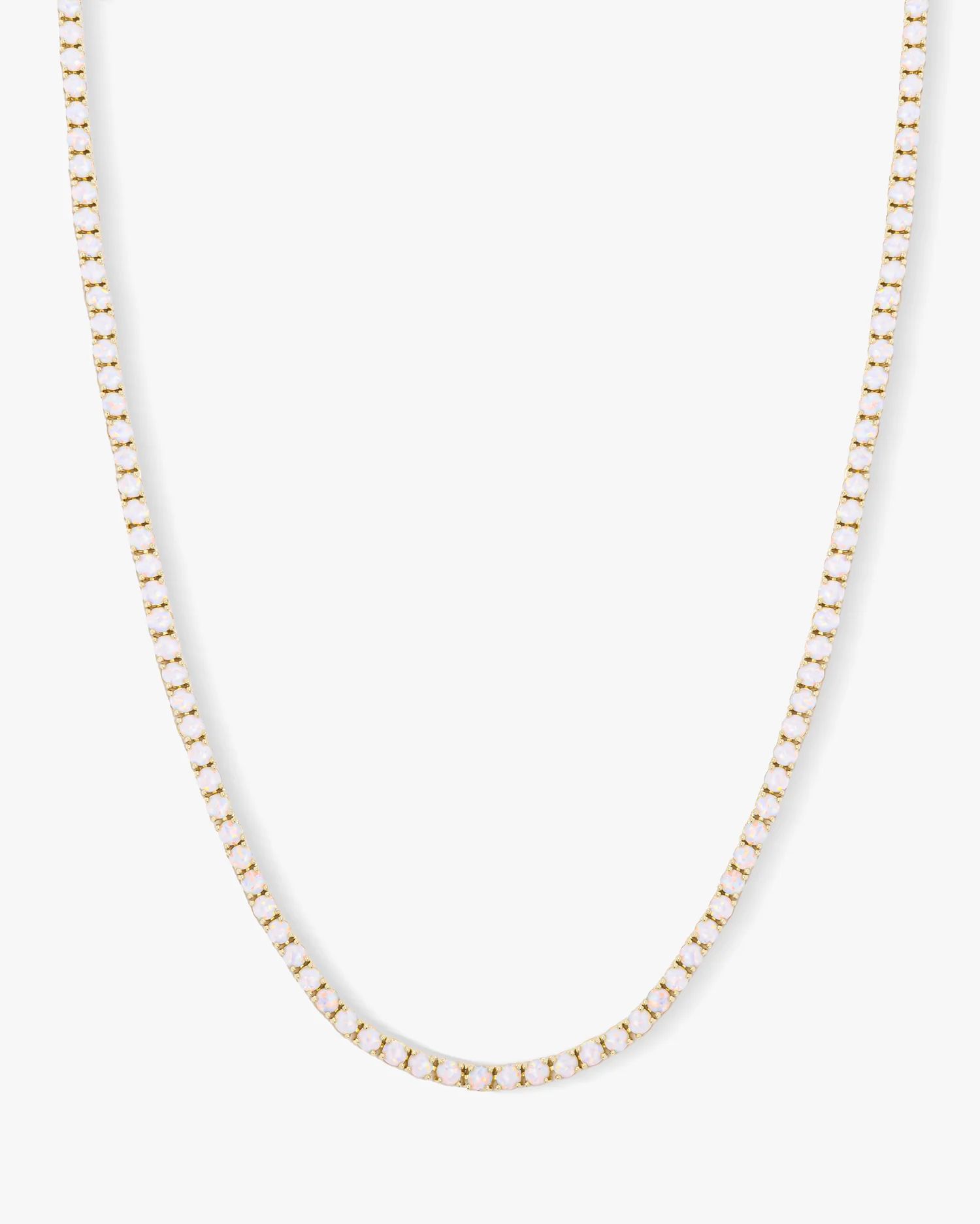 Grand Heiress White Opal Necklace 16" | Melinda Maria