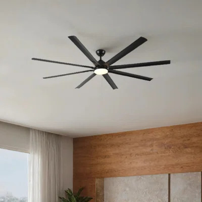 84 In Super Large Black Ceiling Fan light with Remote Control | Wayfair North America