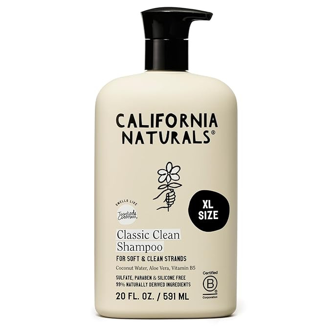 California Naturals Coconut Shampoo, Sulfate Free, Scalp and Hair Care for Women and Men, Coconut... | Amazon (US)