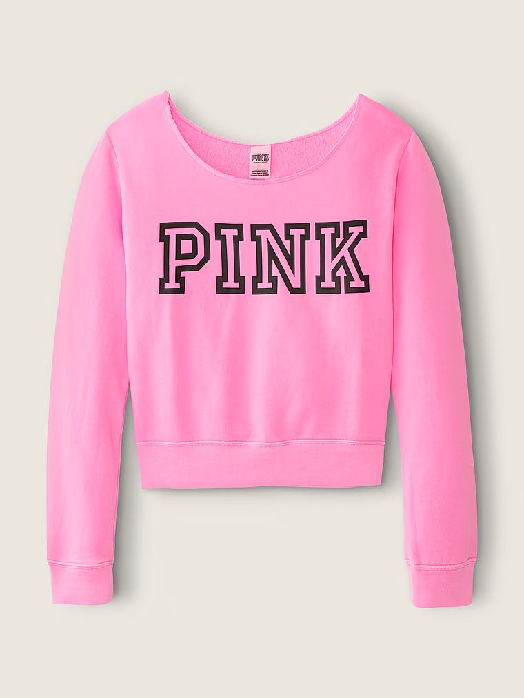 PINK
	

Everyday Lounge Off The Shoulder Sweatshirt | Victoria's Secret (US / CA )