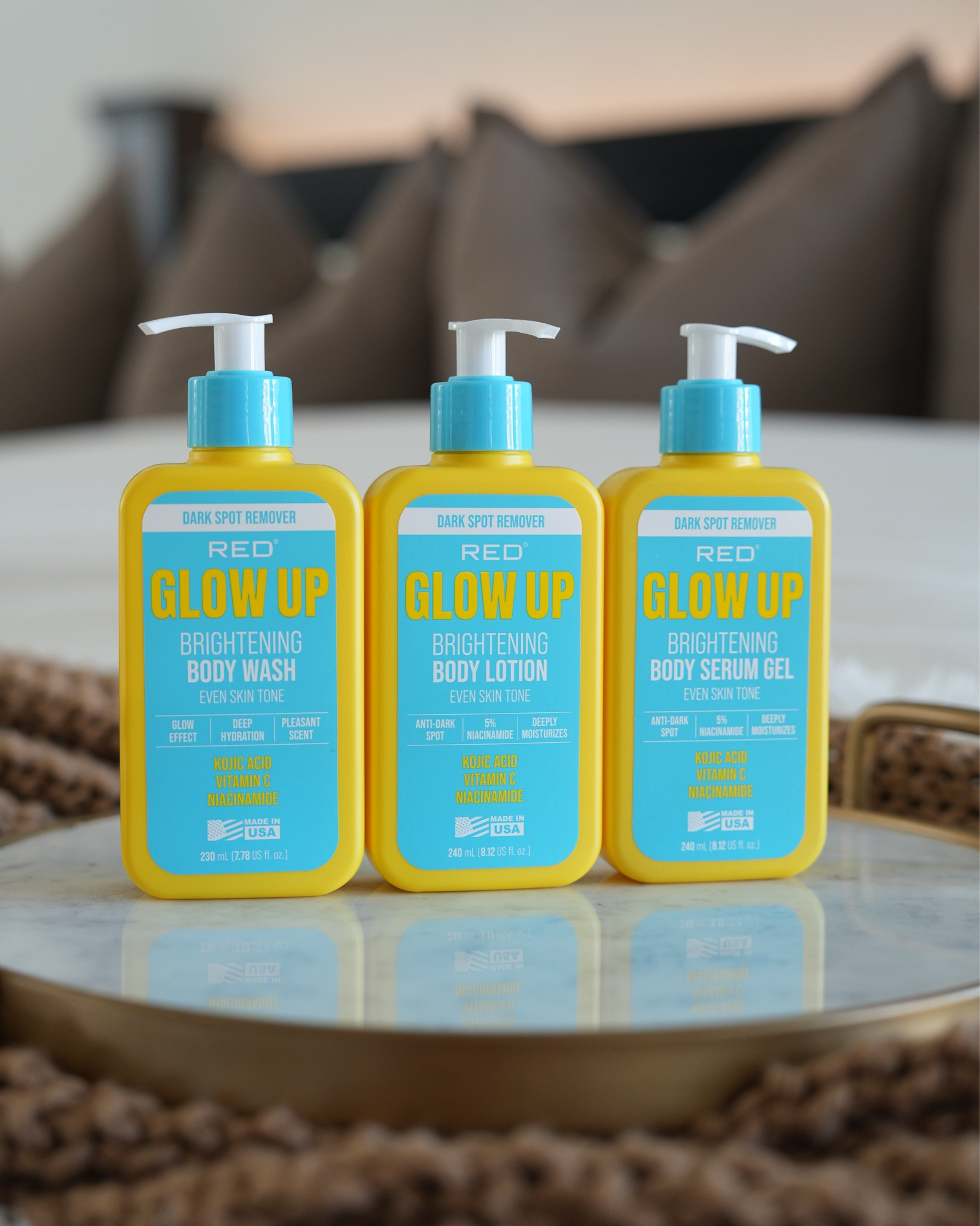 RED by Kiss Glow Up Brightening Body collection is great if you want to even your skin tone, while maintaining hydration! 

#LTKBeauty