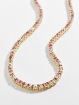 Bennett Tennis Necklace - Pink Ombre | BaubleBar (US)