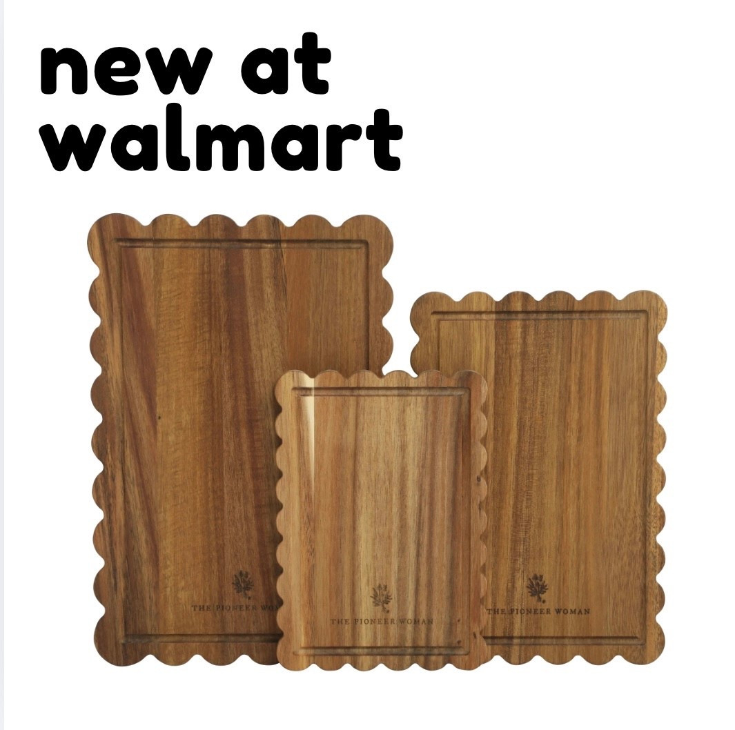 The Pioneer Woman 3-Piece Acacia Wood Scalloped Cutting Boards! 

#LTKvlog #LTKHome #LTKfoodie