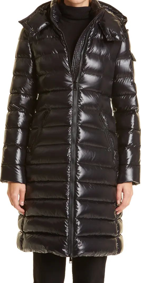 Moncler Moka Water Resistant Long Hooded Down Puffer Parka | Nordstrom | Nordstrom