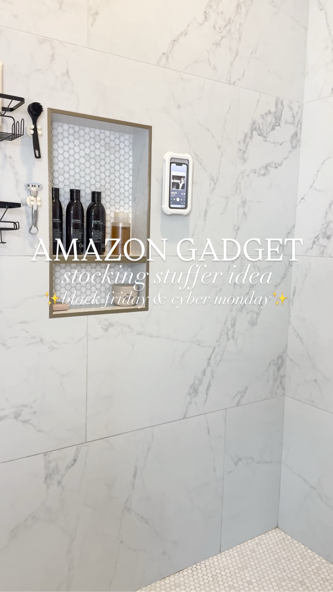 This shower phone holder from Amazon comes with self adhesive hooks and spins 360 degrees! Would make a great stocking stuffer and is on sale for Black Friday and Cyber Monday! 🛀📱

#amazongadget #thesistershoppers #stockingstufferideas #amazonmusthaves #amazonhome

#LTKCyberWeek #LTKHome #LTKGiftGuide
