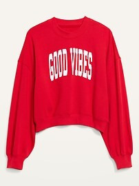 Oversized Long-Sleeve Sweatshirt for Women | Old Navy (US)