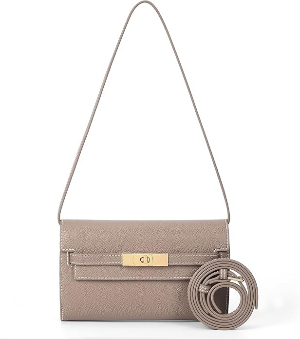 Mini Clutch Purse Vegan Leather Crossbody Bag for Women Small Shoulder Bag Designer Handbag with ... | Amazon (US)