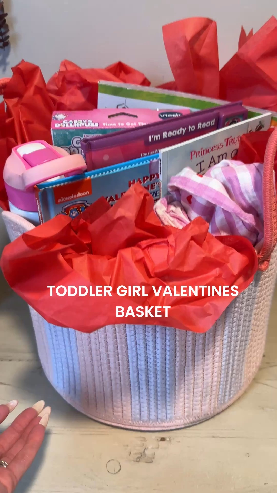 The sweetest little toddler girl valentines basket . 

#LTKValentine