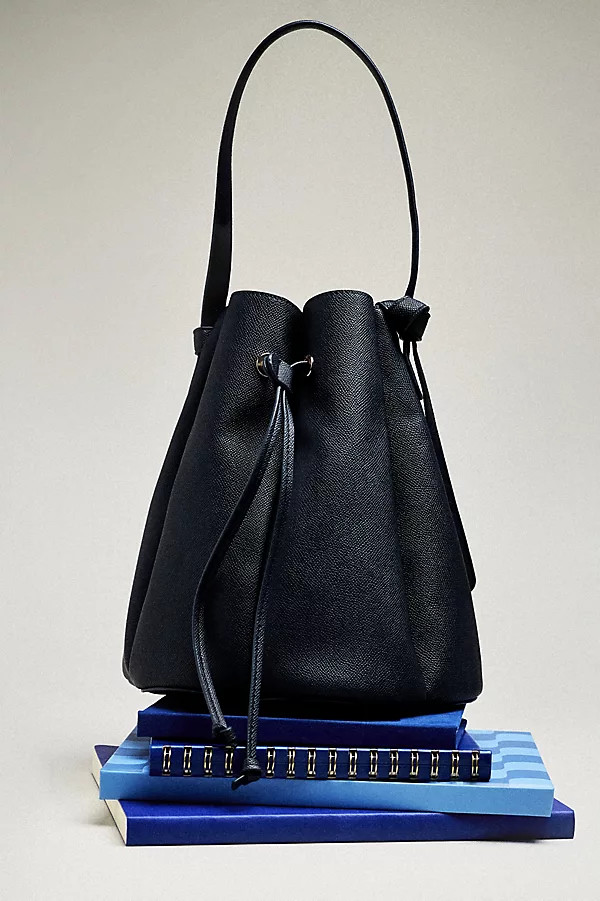Laguna Cinched Vegan Leather Bucket Bag | Anthropologie (US)