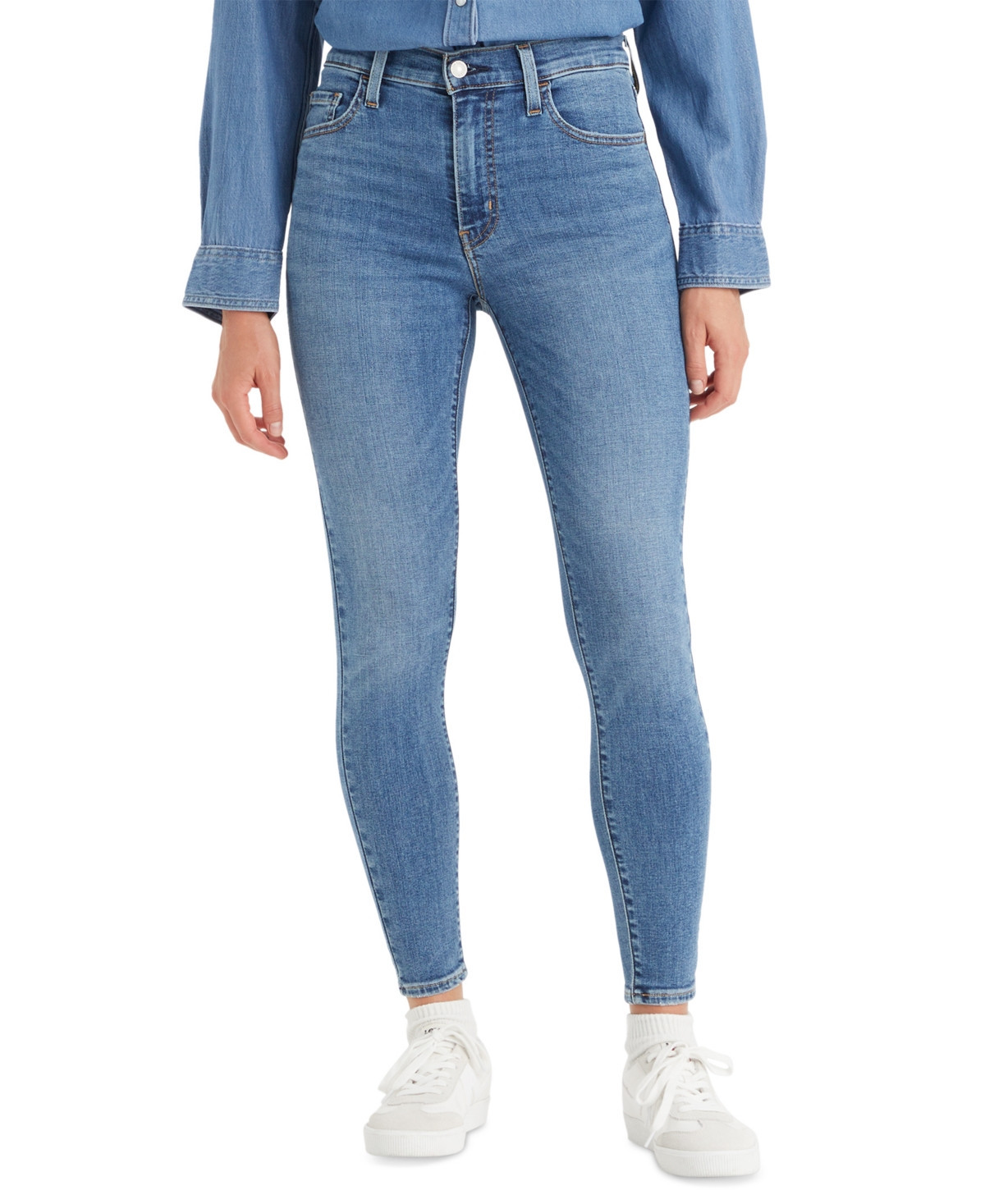 Levi's Women's 720 High-Rise Stretchy Super-Skinny Jeans - Animal Kingdom | Macy's