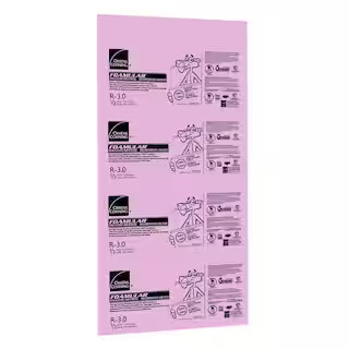 Owens Corning FOAMULAR 1/2 in. x 4 ft. x 8 ft. R-3 Square Edge Rigid Foam Board Insulation Sheath... | The Home Depot