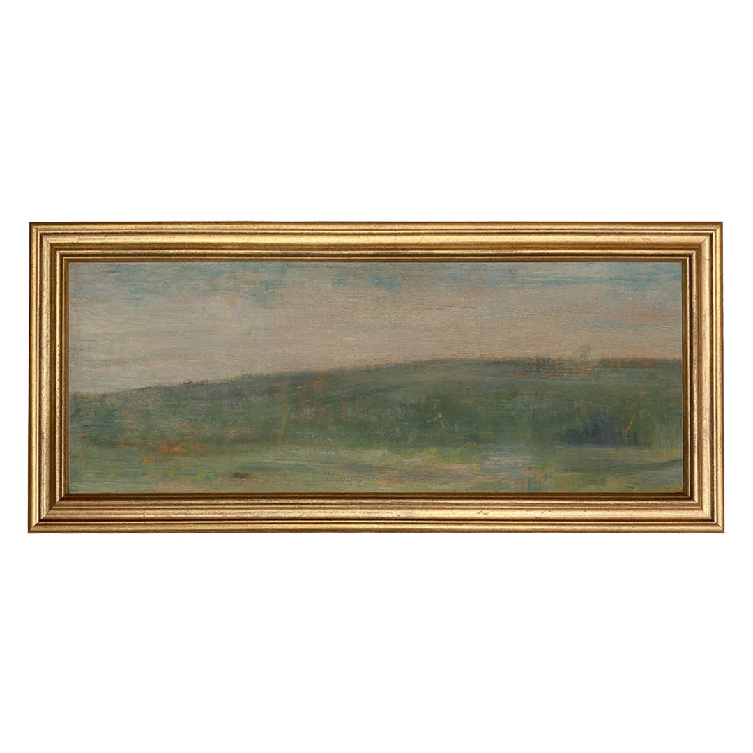 Landscape at Saint-Ouen by Georges Seurat Panoramic Impressionist Oil Painting Print on Canvas in... | Etsy (Global)