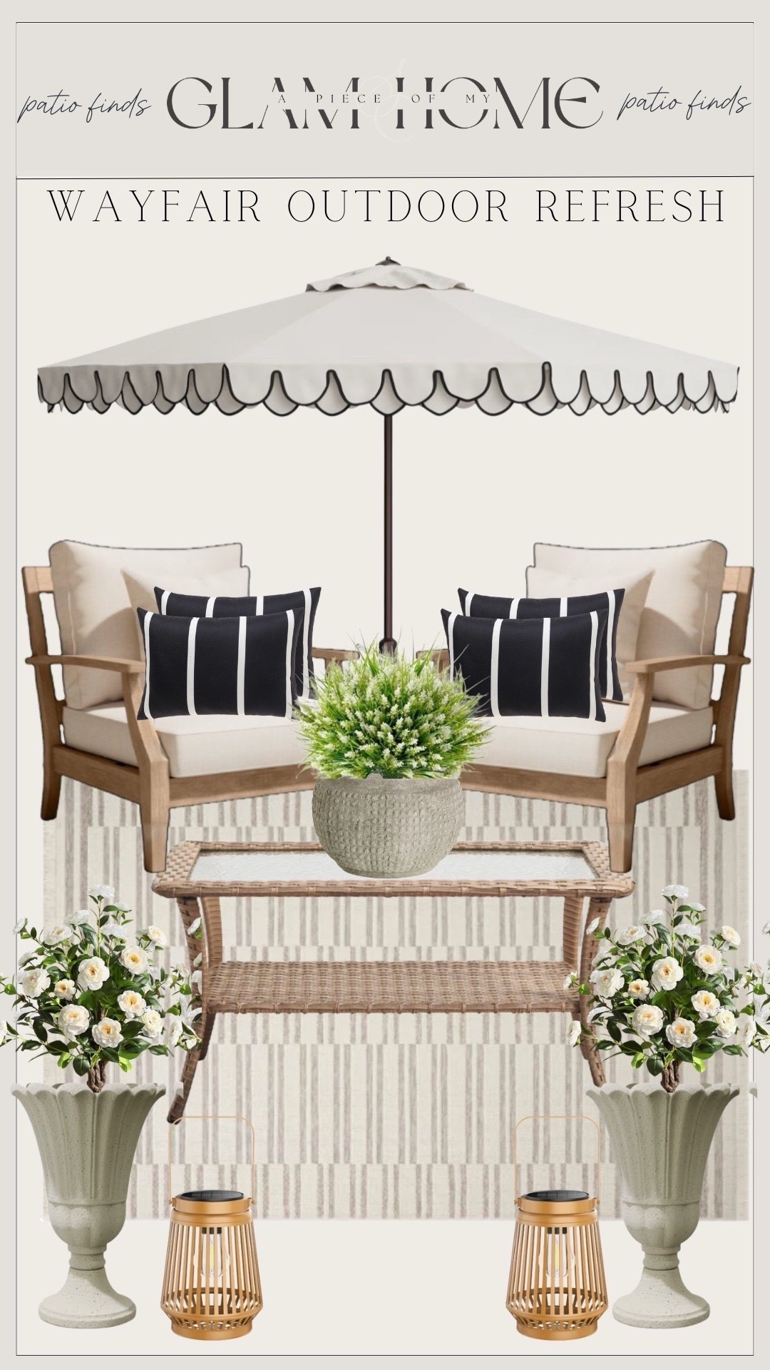 Wayfair spring sale, Wayfair cyber week, patio refresh, outdoor living, patio decor ideas, spring outdoor decor, backyard refresh, outdoor furniture, patio furniture sets, outdoor seating, outdoor dining set, lounge chairs, outdoor rugs, patio umbrellas, string lights outdoor, planters and pots, outdoor pillows, porch decor, deck styling, affordable outdoor furniture, budget friendly patio, outdoor entertaining, backyard inspo



#liketkit #LTKHome #LTKSaleAlert #LTKU
@shop.ltk
https://liketk.it/60UGF