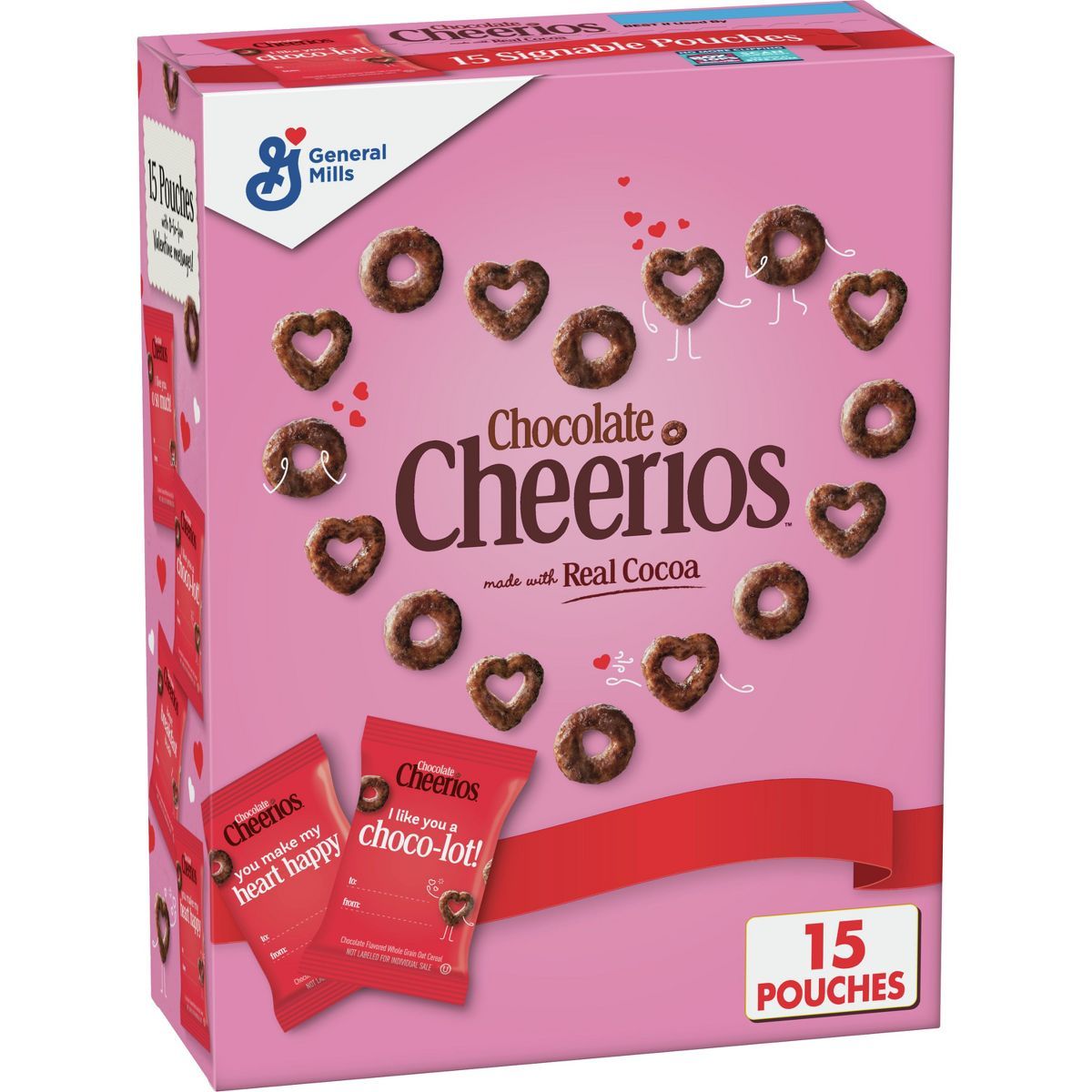 Valentine's Chocolate Cheerios Multipack - 4.35oz | Target