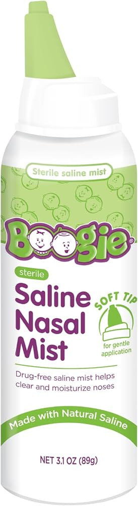 Boogie Baby Saline Nasal Spray Mist - 3.1 Ounce | Amazon (US)