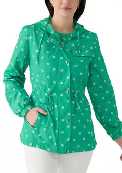 Kim Rogers® Women's Long Sleeve Hooded Printed Anorak Jacket | Belk