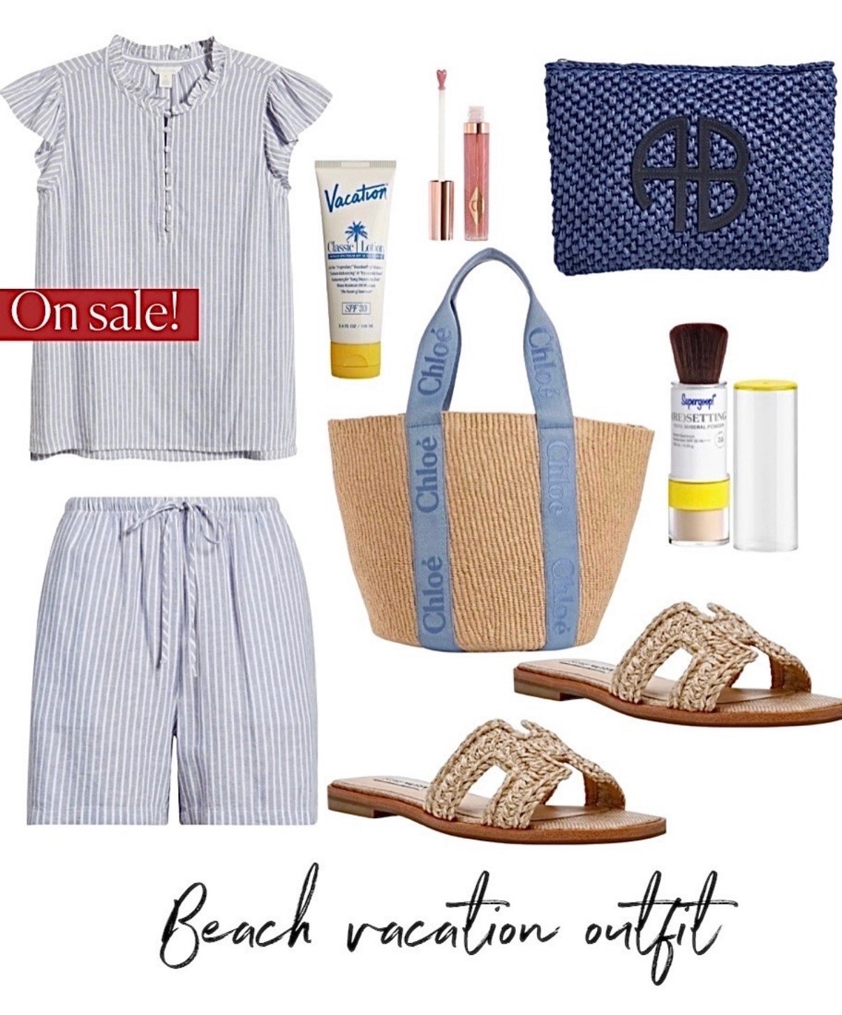 Beach vacation outfit 
Matching set
Sandals

#LTKSaleAlert #LTKootd #LTKgrwm