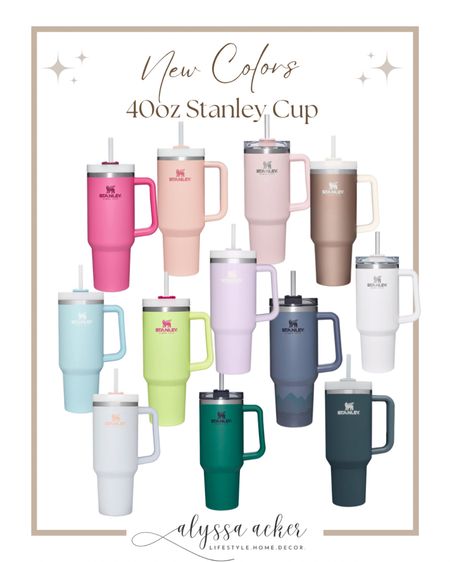 New Stanley cup colors are in stock!!!!!!! 

#stanley #stanleycup #trending #collect #waterbottle #bestwaterbottle #giftguide #gift #holidaygifts #backinstock #bestseller #topseller

#LTKunder50 #LTKfit #LTKtravel
