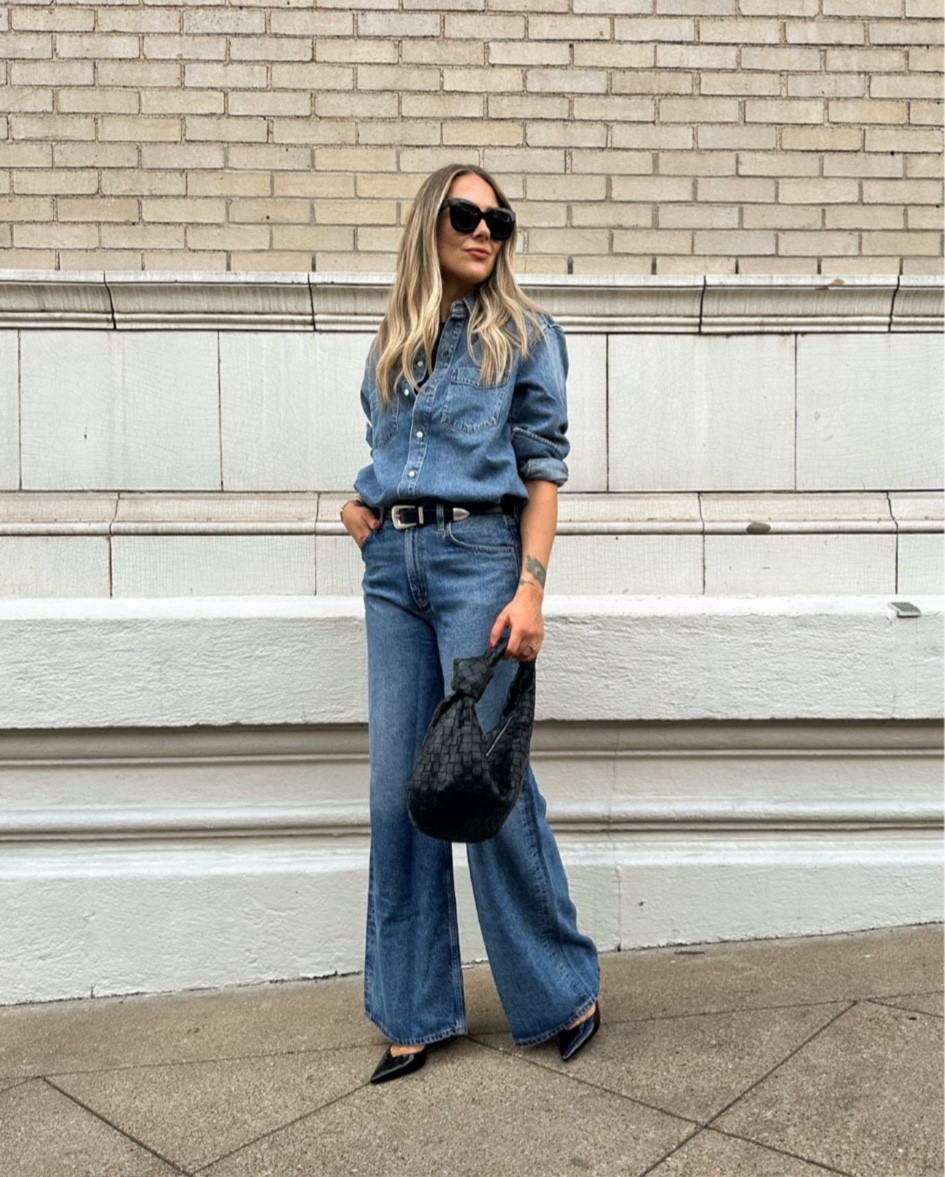 Fashion Jackson wearing fall outfit, denim outfit, Nashville outfit #falloutfits #fall 

#LTKOver40 #LTKStyleTip #LTKFindsUnder100