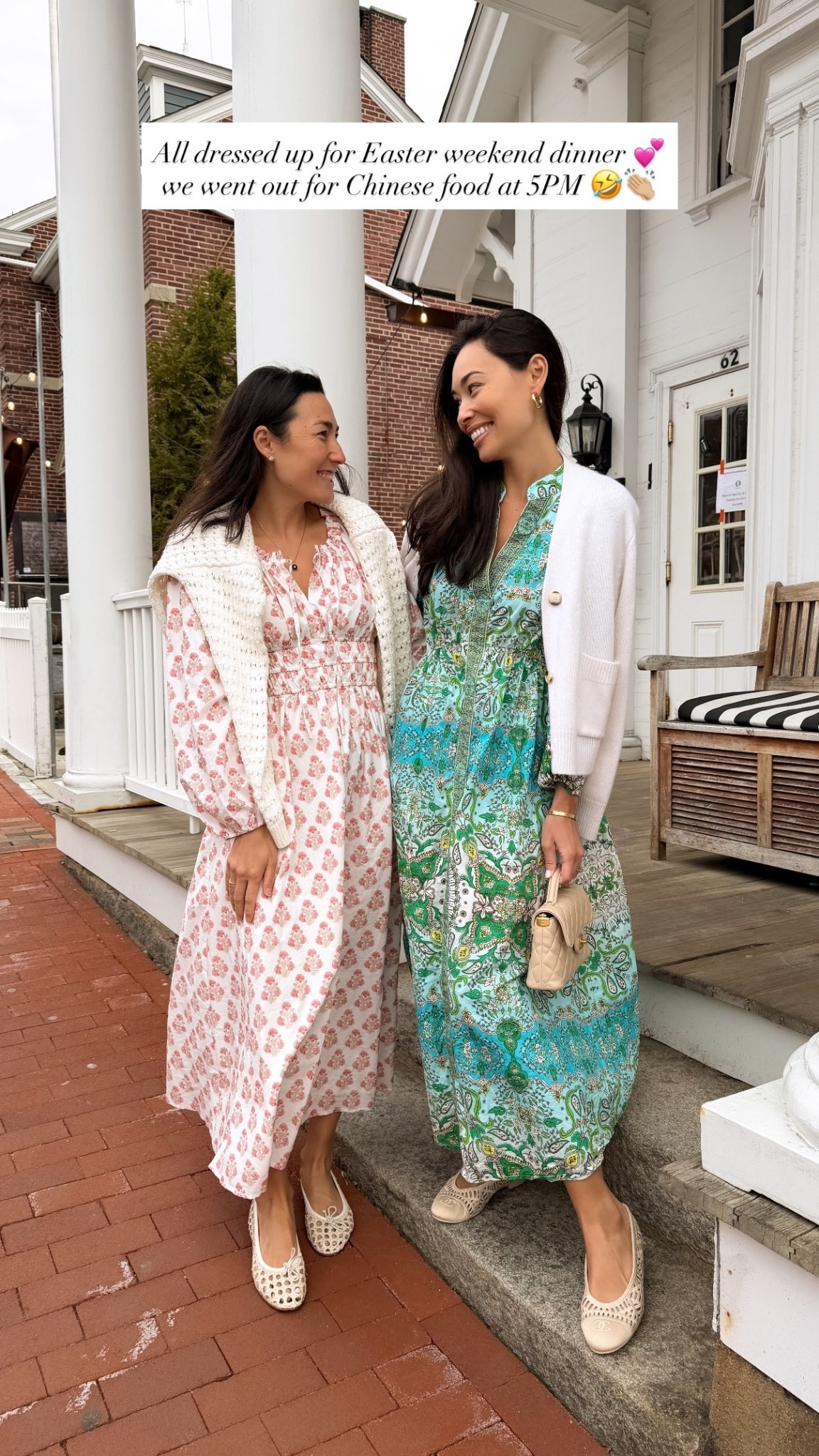 Spring dress, Easter dress, Easter outfit, spring outfit, ballet flats, cardigan, grand millennial style, classic style. 

#LTKootd #LTKSeasonal #LTKdayinmylife