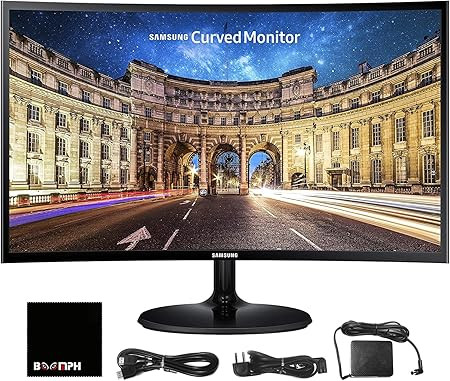 Amazon.com: Samsung CF390 24" 16:9 Curved LCD FHD 1920x1080 Curved Desktop Black Monitor for Mult... | Amazon (US)