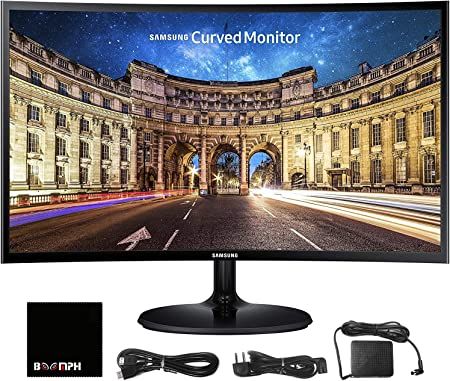 Amazon.com: Samsung CF390 24" 16:9 Curved LCD FHD 1920x1080 Curved Desktop Black Monitor for Mult... | Amazon (US)