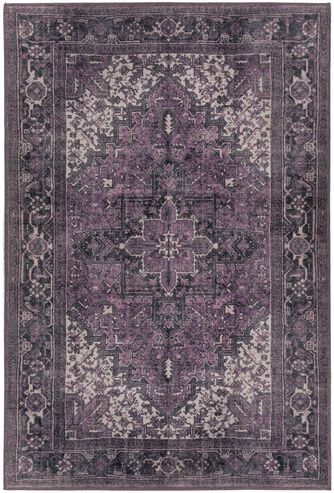 Earman Oriental Area Rug in Purple | Wayfair North America