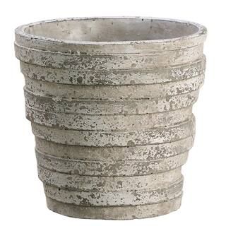 8.2" Gray Distressed Textured Cement Pot | Michaels | Michaels Stores