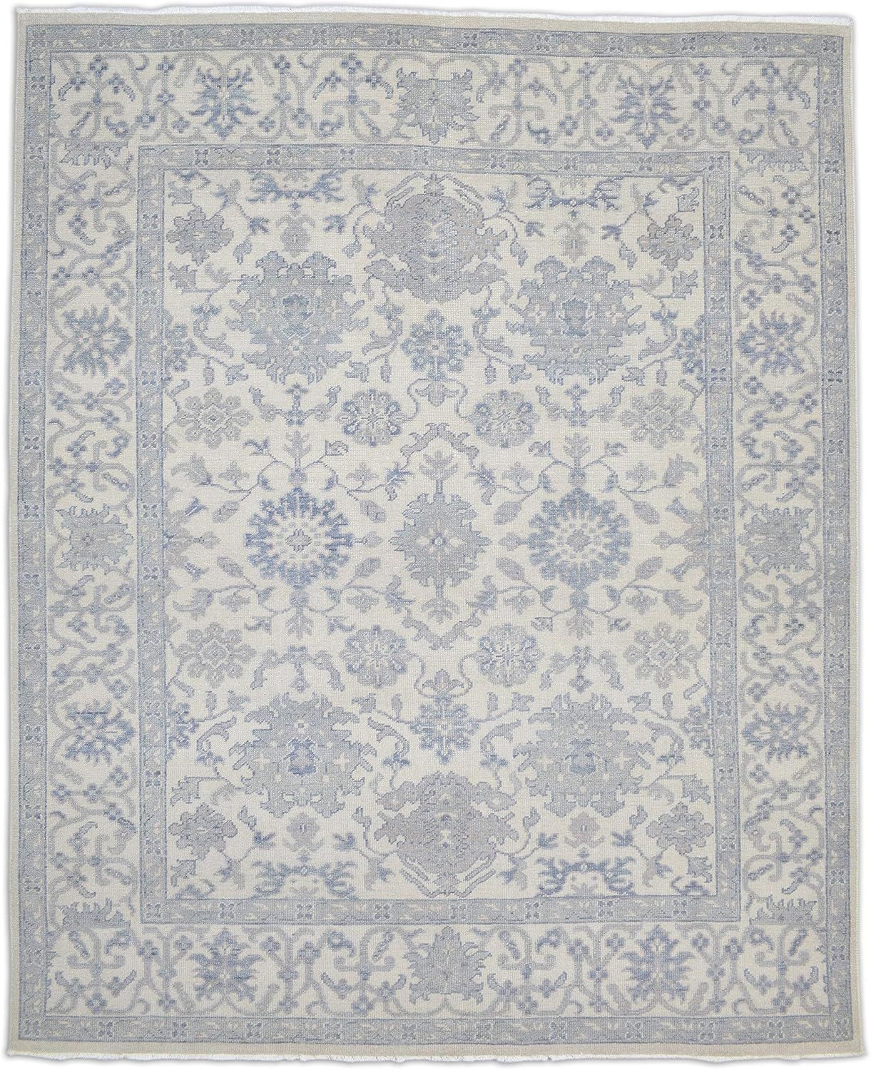 Wool Ivory Rug 8' X 10' Persien Hand Knotted Oushak Oriental 7'11"X9'10" | Amazon (US)