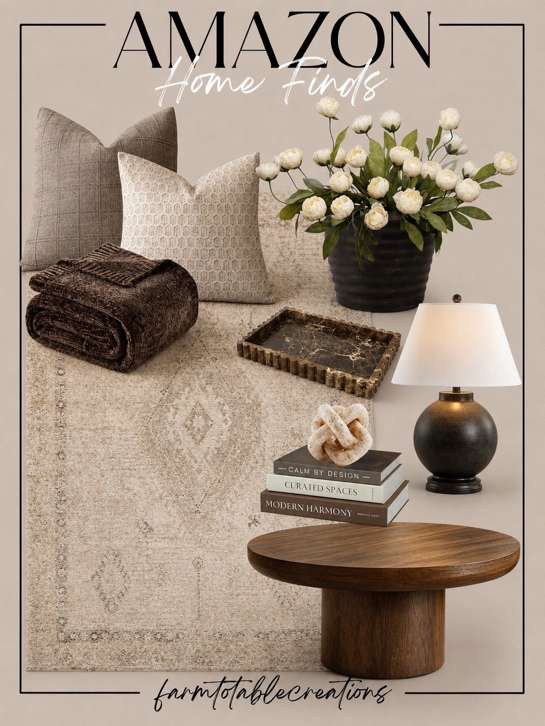 Amazon Home Finds You’ll Love

Follow @farmtotablecreations on Instagram for more home finds and styling inspiration.

These Amazon home finds make it so easy to create a warm, cozy, and timeless space. From soft textiles and beautiful décor to everyday accents that pull a room together, these are the pieces you’ll reach for again and again.

#amazonhome #amazonfinds #homedecor #livingroomdecor #accenttable #tablelamp #throwpillows #throwblanket #arearug #decortray #fauxflowers #coffeetablebooks #neutraldecor #cozyhome

#LTKHome #LTKSaleAlert