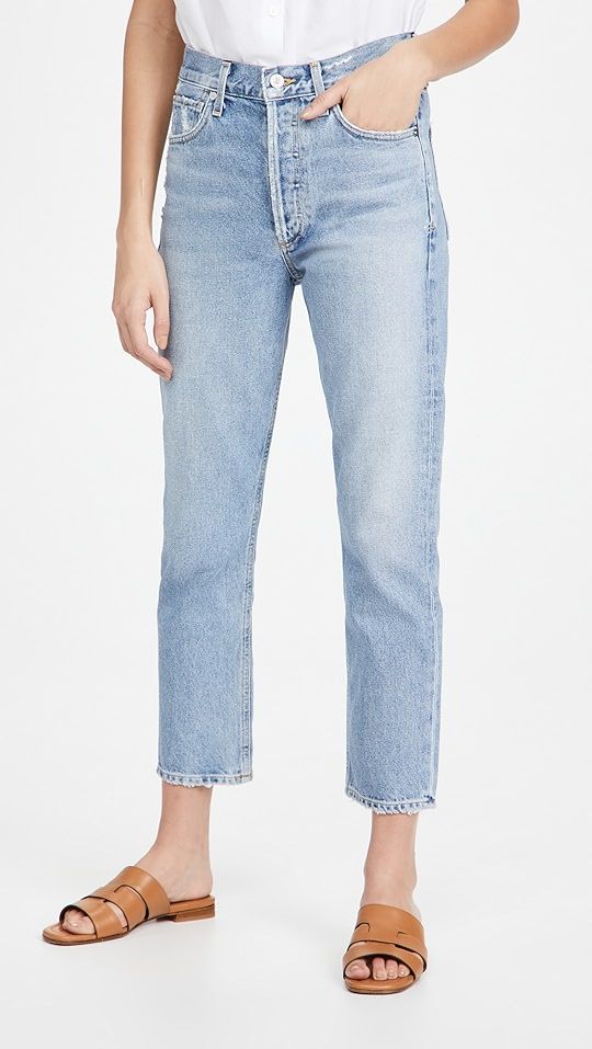 Charlotte Crop High Rise Straight Jeans | Shopbop