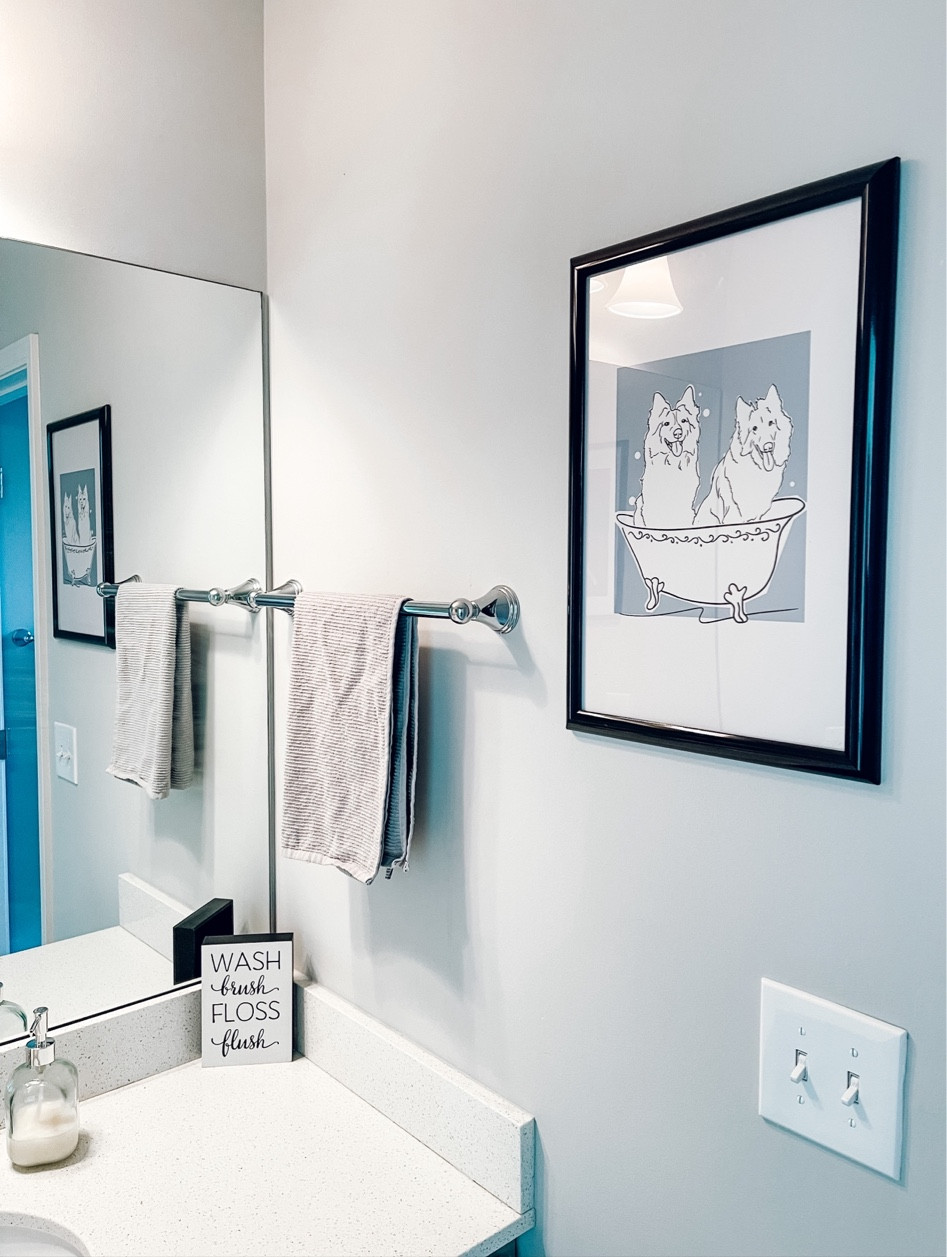 Kids bathroom personalized dog art print  

#LTKfindsunder50 #LTKhome #LTKkids