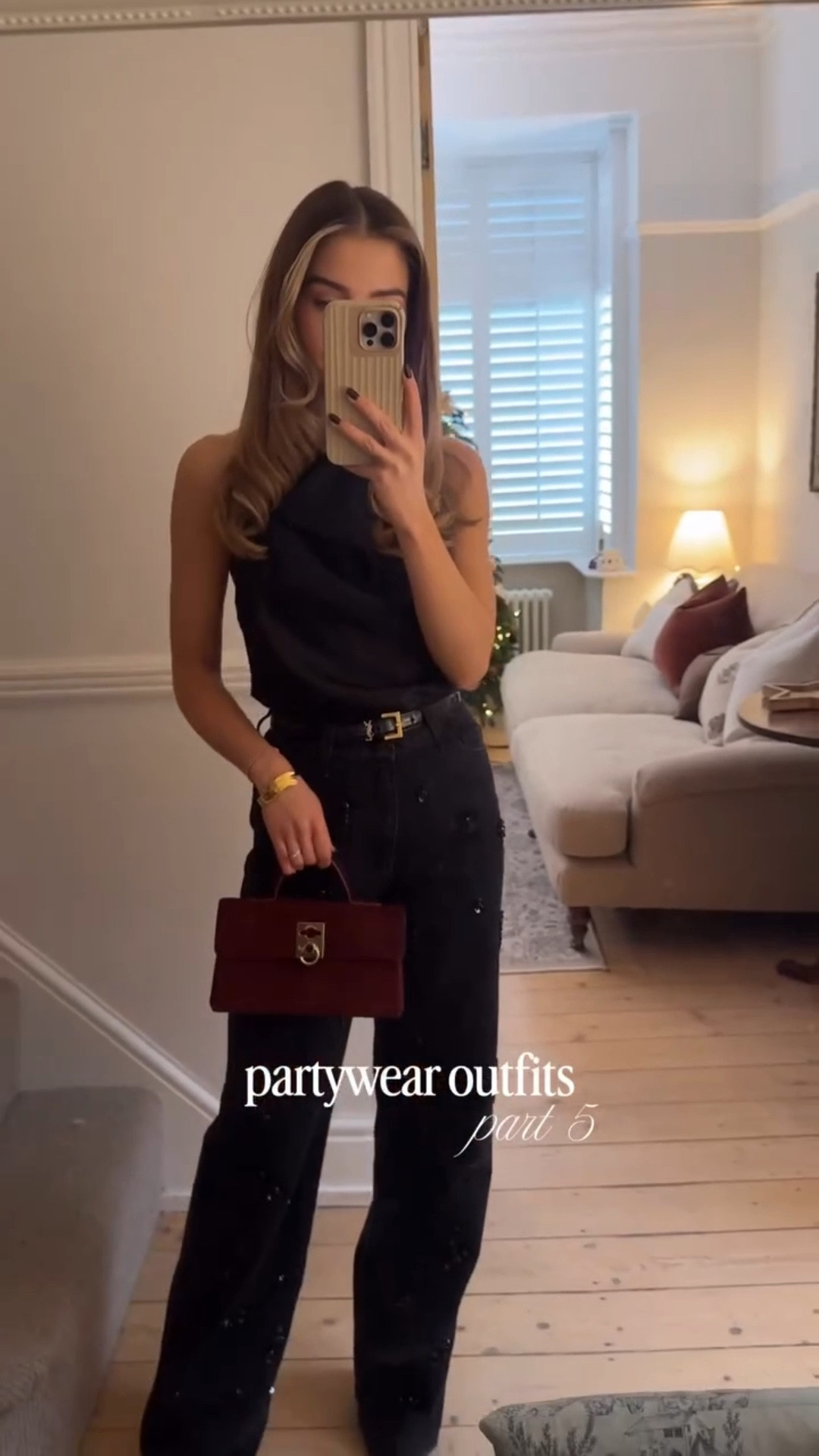 Jeans and a nice top but make it ✨ festive ✨