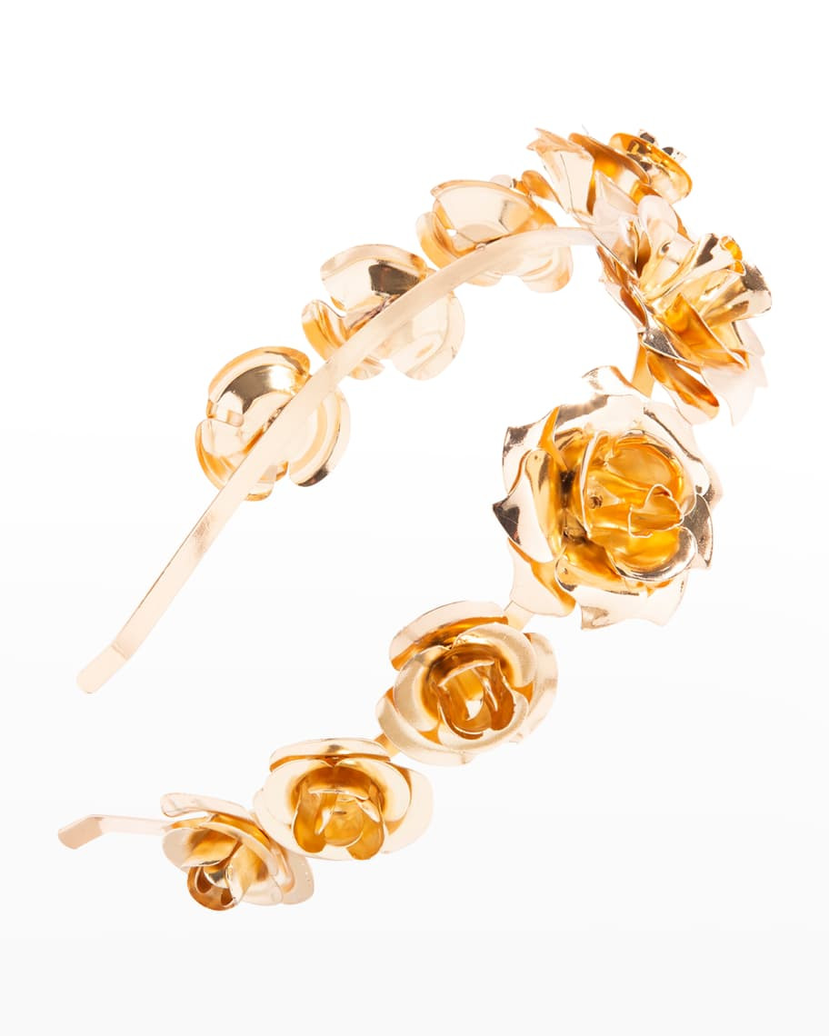 Garden Party Flower Metal Headband | Neiman Marcus