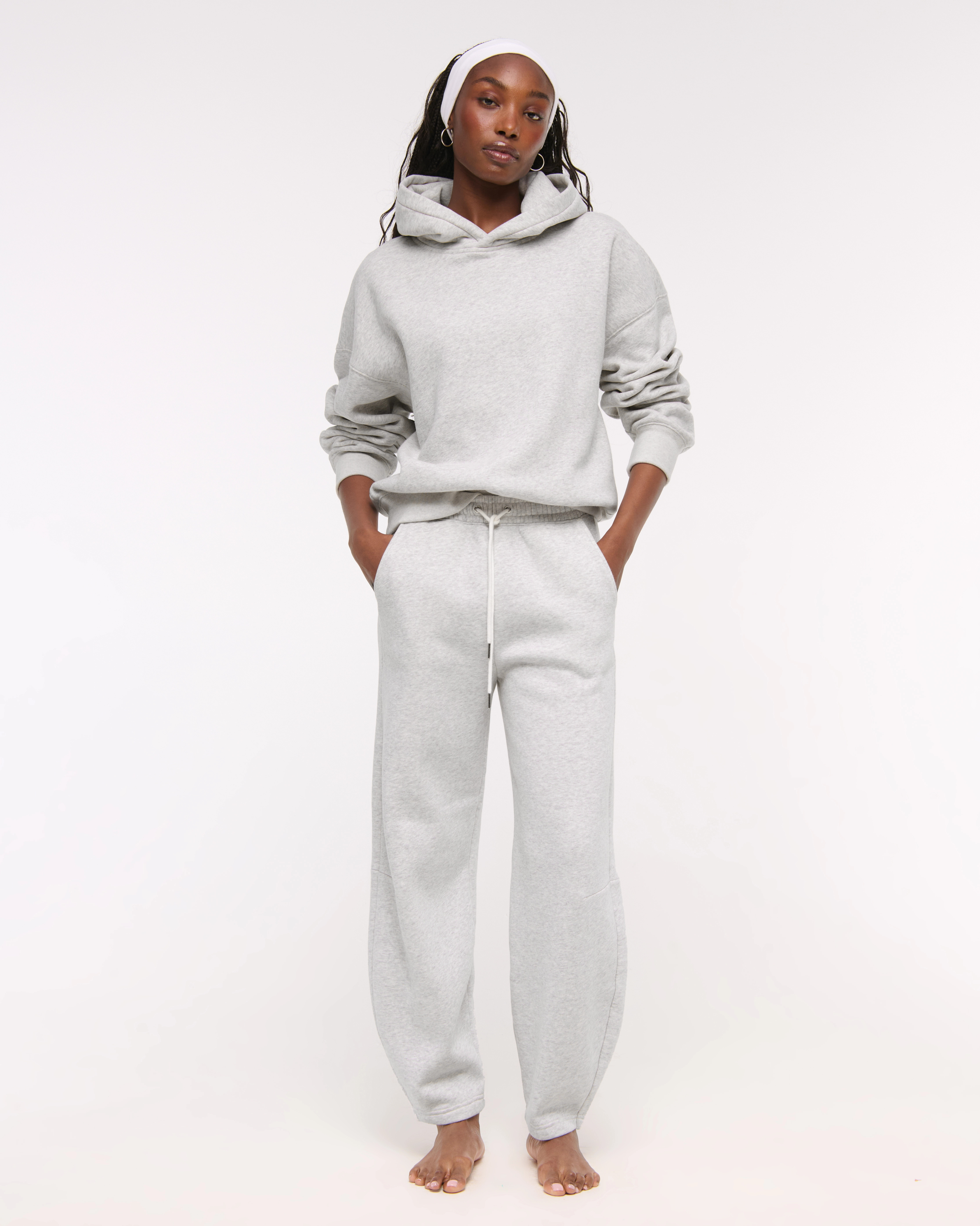 High Rise Barrel Sunday Sweatpant | Abercrombie & Fitch (US)