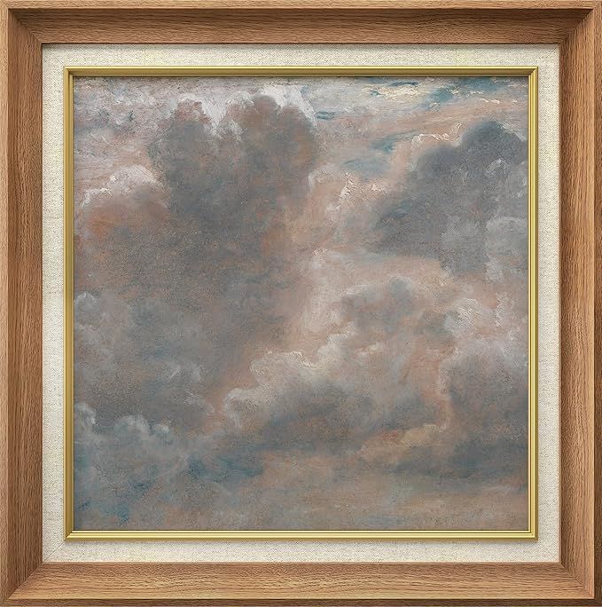 MUDECOR Premium Framed Wall Art Pastel Watercolor Cloudy Study by John Constable Classic Vintage ... | Amazon (US)