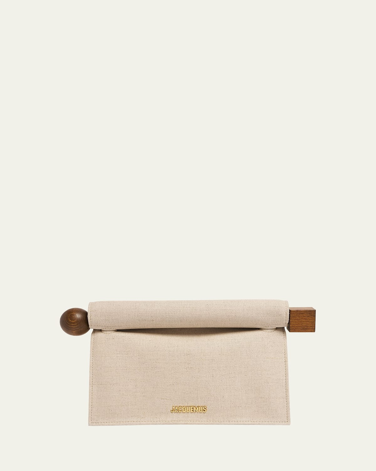 La Rond Carré Linen Clutch Bag | Bergdorf Goodman