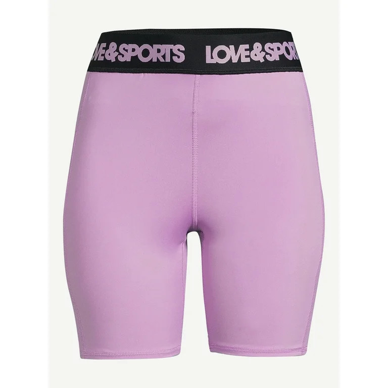 Love & Sports Women’s Bike Shorts, Sizes XS-XXXL - Walmart.com | Walmart (US)