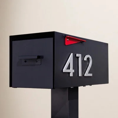 Post-Mounted Steel Mailbox | Birch Lane