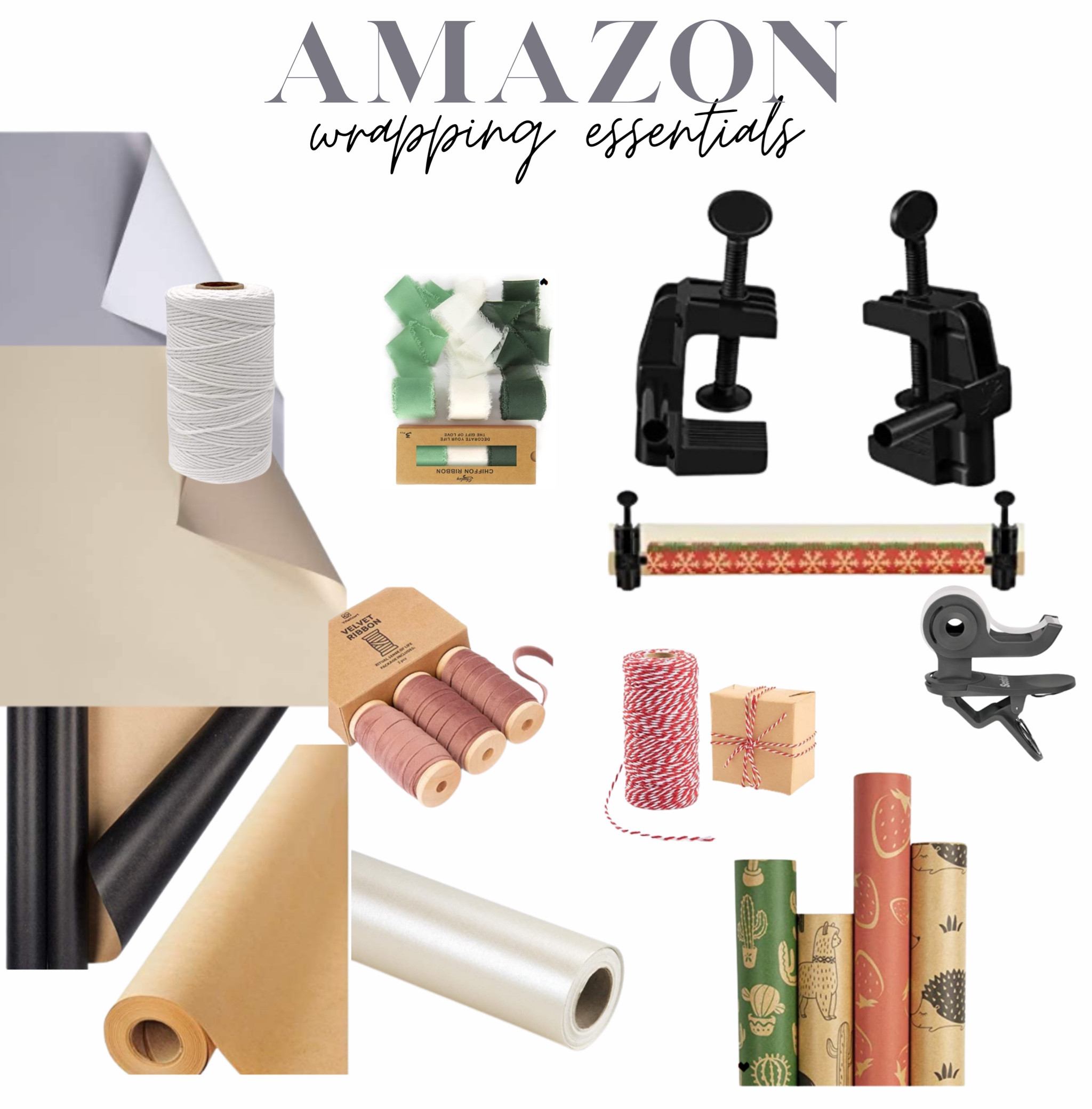 Wrapping items you mignt need. Christmas gift wrapping, gift wrapping, wrapping paper, wrapping ribbons

#LTKGiftGuide #LTKhome #LTKHoliday