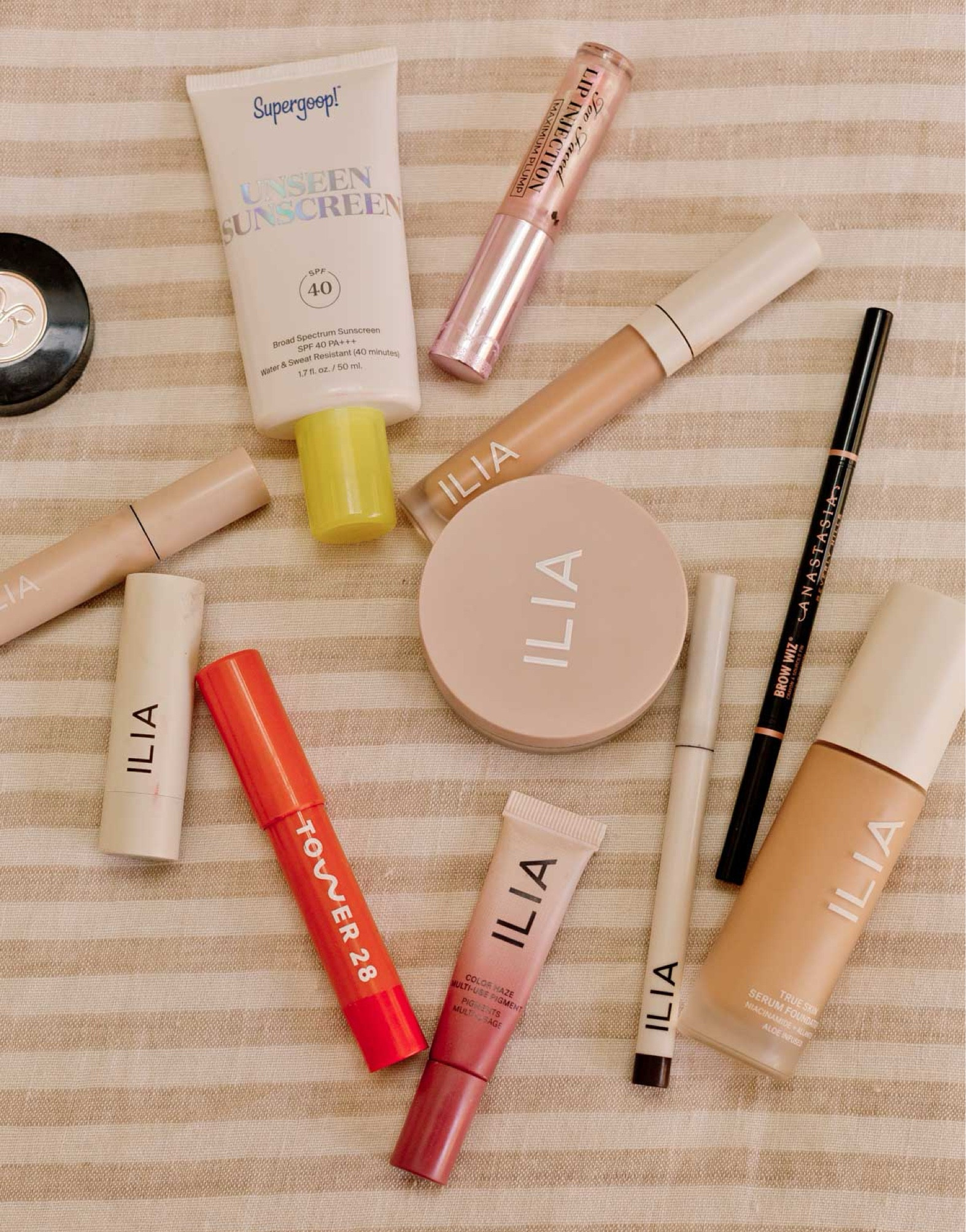 What’s in my makeup bag rn. Everything is available at Sephora and the last day of the Sephora sale is today. My eyebrows have thinned over the years 😳 so I use both the Anastasia eyebrow pencil and the powder. Both work great imo. And almost all of the rest of my makeup is from Ilia (which is my fave). Been using superfood sunscreen for years and it is THE best for under makeup - sunscreen - clean beauty

#LTKfindsunder50 #LTKbeauty #LTKxSephora